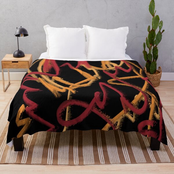 Item preview, Flames Fire Doodle Scribble Red Orange Yellow Abstract Oil Pastel designed and sold by hopecope.