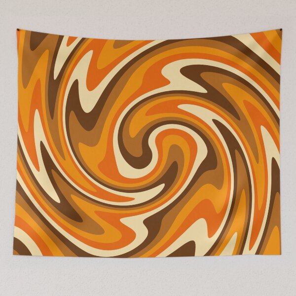 Item preview, Swirl Retro 70s Abstract Pattern Psychedelia designed and sold by trajeado14.