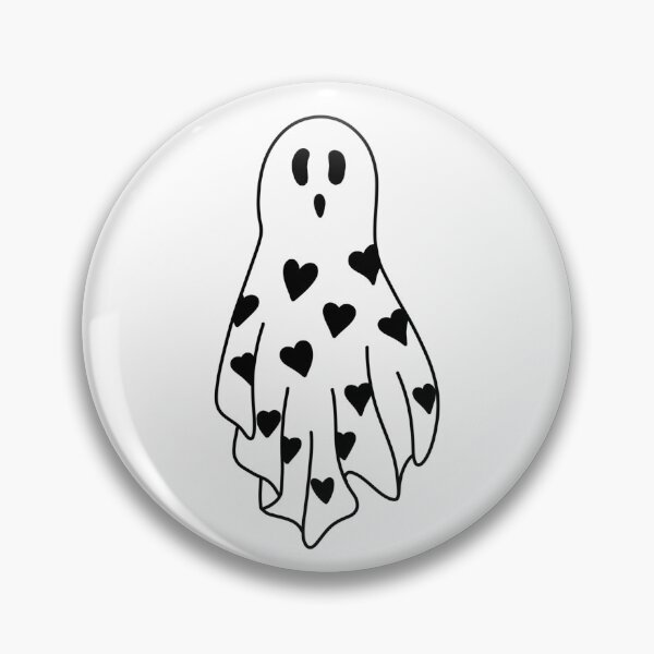 Item preview, black heart bedsheet ghost designed and sold by rosecolashop.