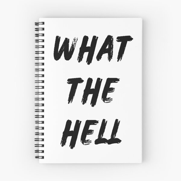 Item preview, WHAT THE HELL- Black Font designed and sold by Ghostgirldiary.