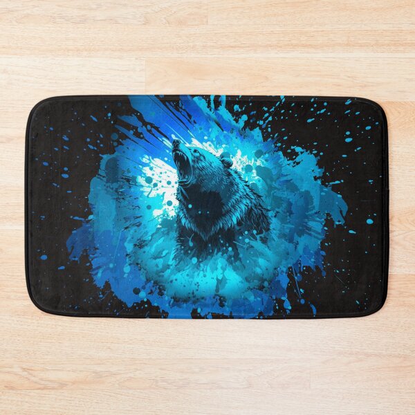 Item preview, Bear Attack Spray Art (Blue) designed and sold by DreadX3.