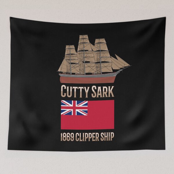 Item preview, Cutty Sark British 1869 Clipper Sailing Ship Diagram Gift designed and sold by Maljonic.
