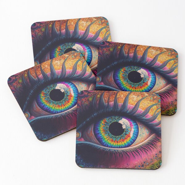 Item preview, big colorful psychedelic eye designed and sold by Junkerz.