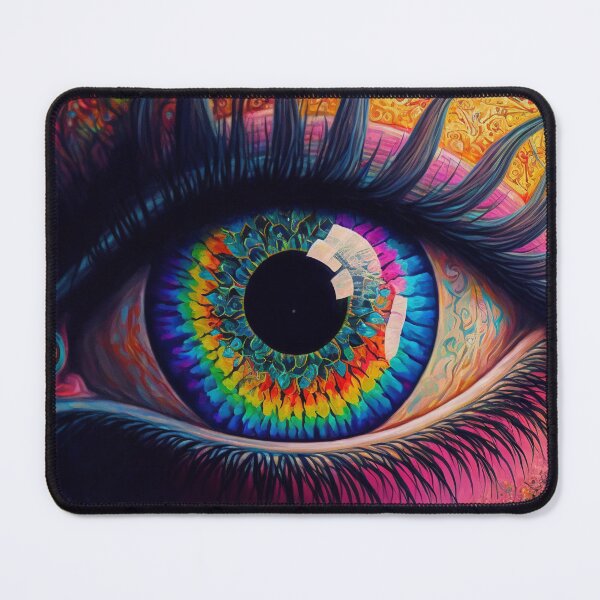 Item preview, big colorful psychedelic eye designed and sold by Junkerz.