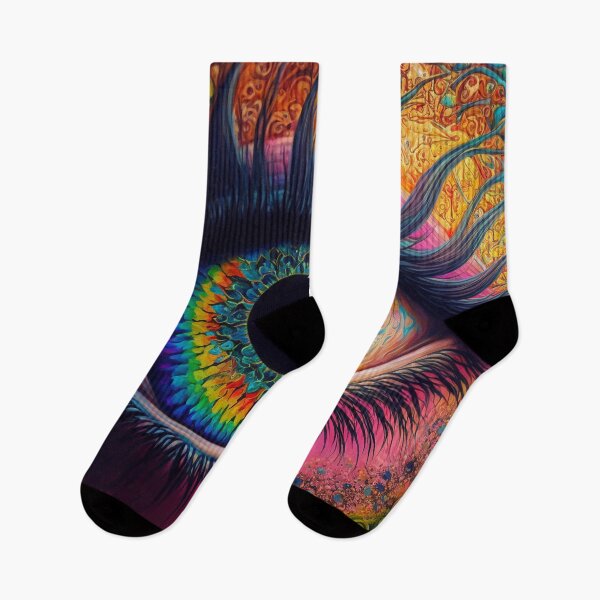 Item preview, big colorful psychedelic eye designed and sold by Junkerz.