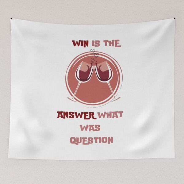 Item preview, Party Win is the answer what was question designed and sold by Jonessmarket.