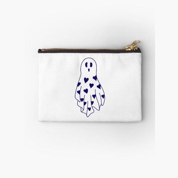 Item preview, navy blue heart bedsheet ghost designed and sold by rosecolashop.