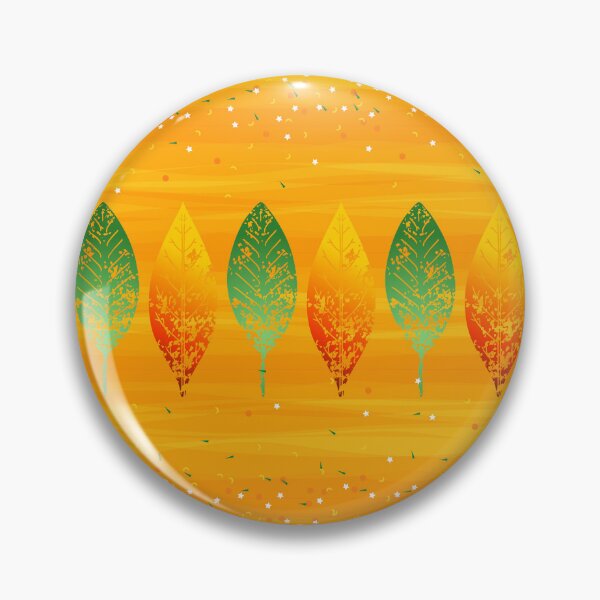 Item preview, Autumn leaves repeating against a gold and yellow background designed and sold by Wonder & Whimsy.