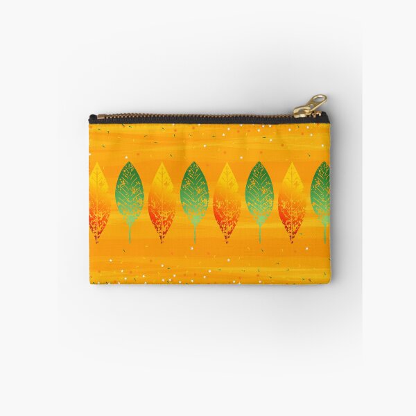 Item preview, Autumn leaves repeating against a gold and yellow background designed and sold by ditzy-designs.