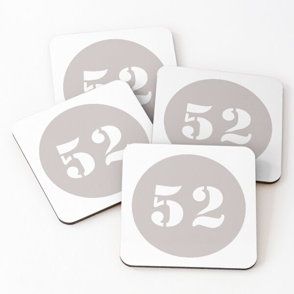 Item preview, Number Fifty Two (52) in Beige Circle designed and sold by Ching Teoh.