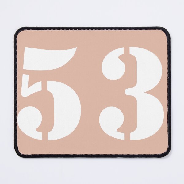 Item preview, Number Fifty Three (53) in Pink Circle designed and sold by Ching Teoh.
