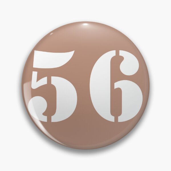 Item preview, Number Fifty Six (56) in Brown Circle designed and sold by Ching Teoh.