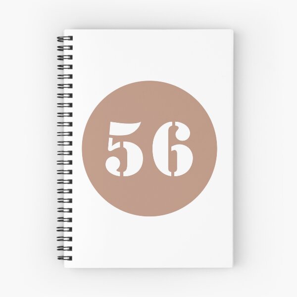 Item preview, Number Fifty Six (56) in Brown Circle designed and sold by Ching Teoh.