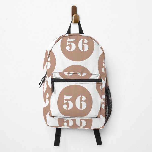 Item preview, Number Fifty Six (56) in Brown Circle designed and sold by Ching Teoh.