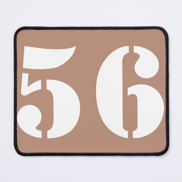 Item preview, Number Fifty Six (56) in Brown Circle designed and sold by Ching Teoh.