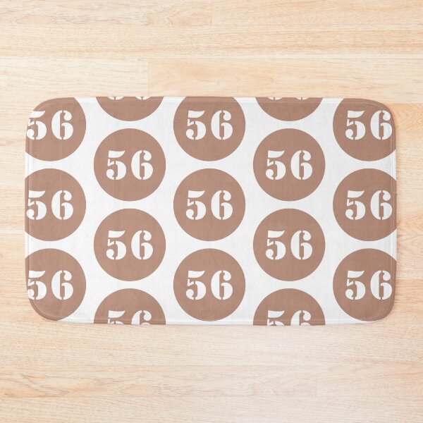 Item preview, Number Fifty Six (56) in Brown Circle designed and sold by Ching Teoh.