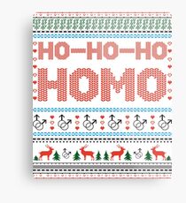 Ho-Ho-Ho- Homo Gay Christmas Metal Print