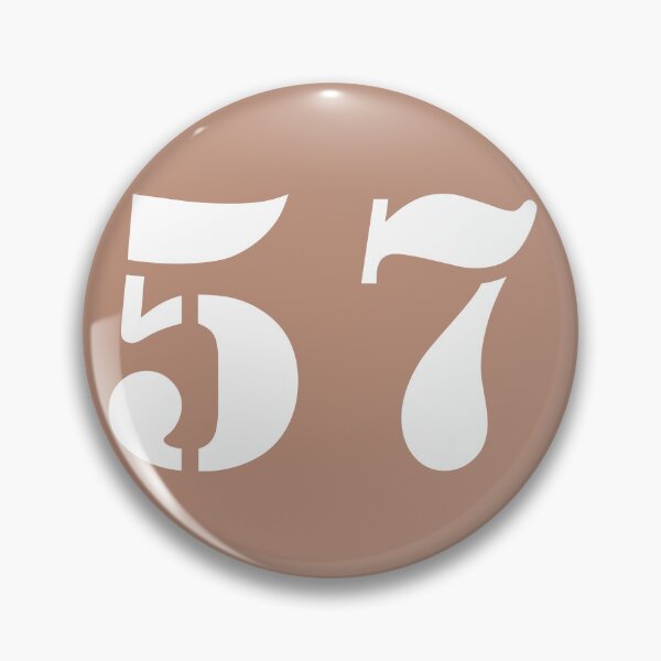 Item preview, Number Fifty Seven (57) in Brown Circle designed and sold by Ching Teoh.