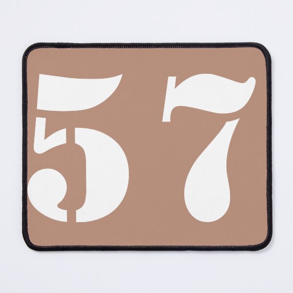Item preview, Number Fifty Seven (57) in Brown Circle designed and sold by Ching Teoh.