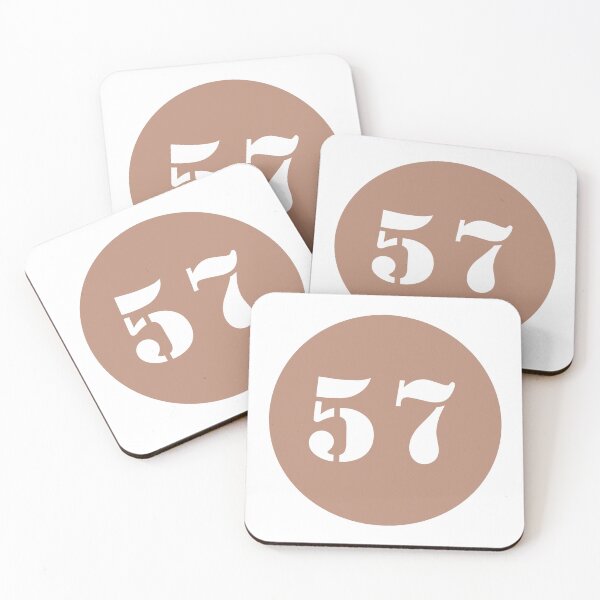 Item preview, Number Fifty Seven (57) in Brown Circle designed and sold by Ching Teoh.