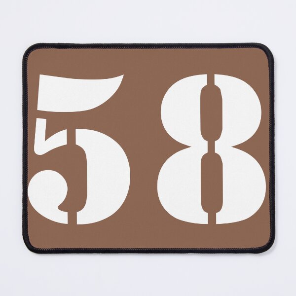 Item preview, Number Fifty Eight (58) in Brown Circle designed and sold by Ching Teoh.