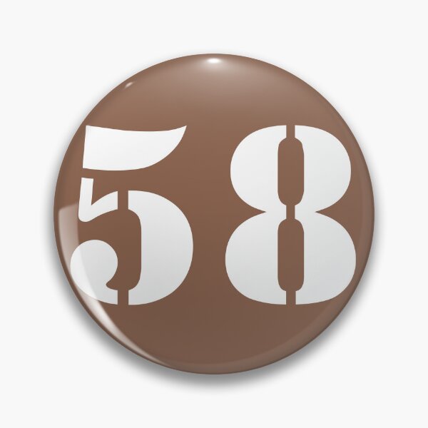 Item preview, Number Fifty Eight (58) in Brown Circle designed and sold by Ching Teoh.