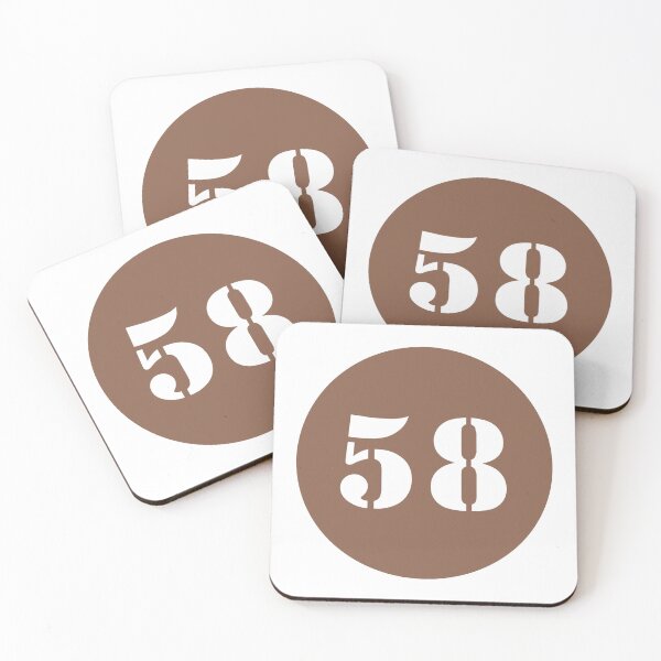 Item preview, Number Fifty Eight (58) in Brown Circle designed and sold by Ching Teoh.