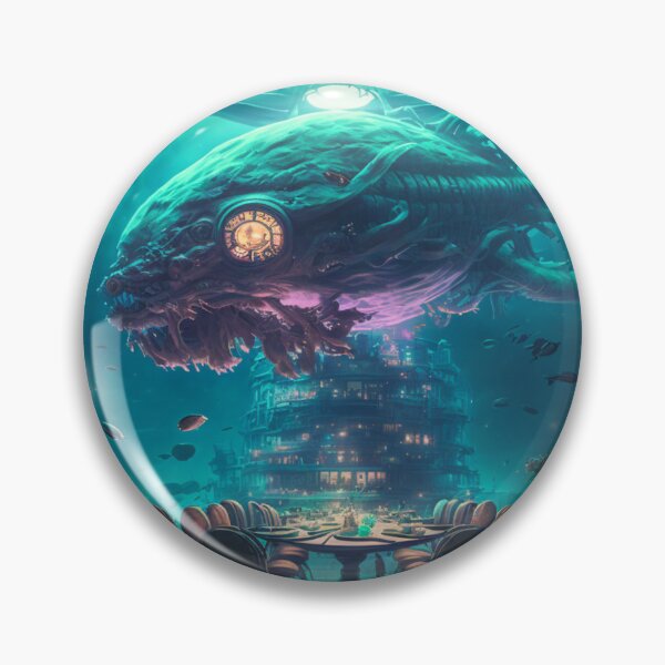Item preview, An Elegant Underwater Alien Restaurant designed and sold by Nicosjourney.
