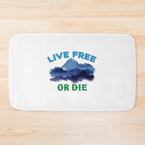 Item preview, Live Free or Die Retro New Hampshire Nature Graphic, NH Live Free or Die,Live Free Or Die,Nh,Townlinesigns,Town Line Signs designed and sold by RedArtsDesign.