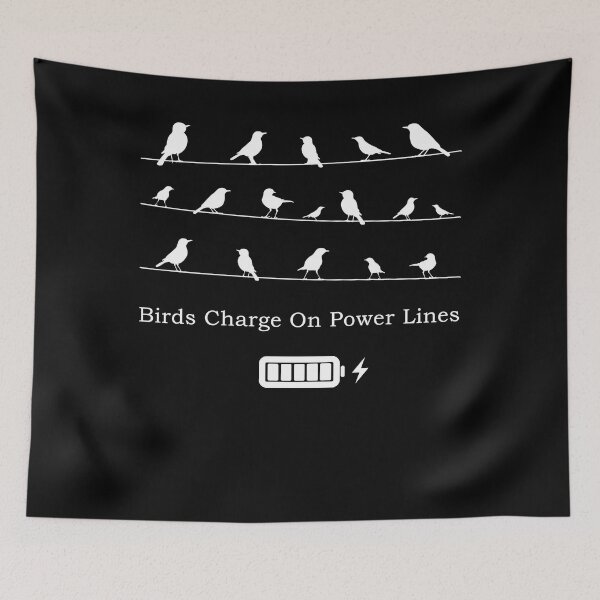 Item preview, Birds charge on power lines, cool design for architect designed and sold by Sun Rise.
