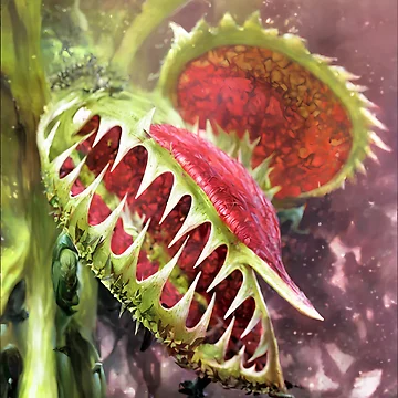 Artwork thumbnail, Angry looking  Venus flytrap by David-Howells