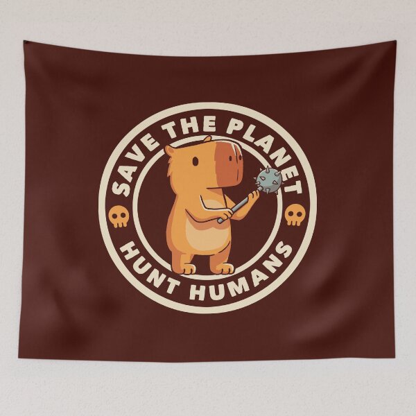 Item preview, Save The Planet Hunt Humans by Tobe Fonseca designed and sold by Tobe Fonseca®.