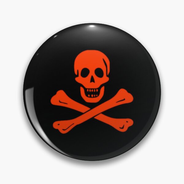 Item preview, Pirate skull crossbones Retro red white designed and sold by ModSupporters.