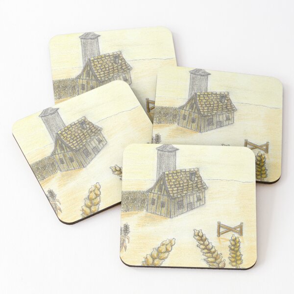 Item preview, The Abandoned Farmhouse (Rural Landscape Drawing) designed and sold by GrudleBay.