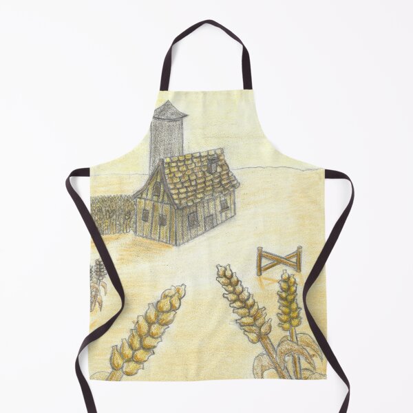 Item preview, The Abandoned Farmhouse (Rural Landscape Drawing) designed and sold by GrudleBay.