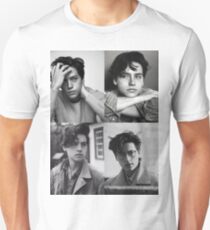 Cole Sprouse Collage B&W Unisex T-Shirt