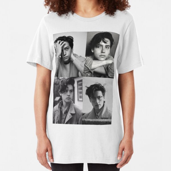 Cole Sprouse Collage B&W Slim Fit T-Shirt