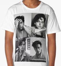 Cole Sprouse Collage B&W Long T-Shirt