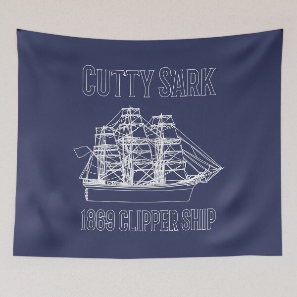 Item preview, Cutty Sark British 1869 Clipper Sailing Ship Blueprint Diagram Gift designed and sold by Maljonic.