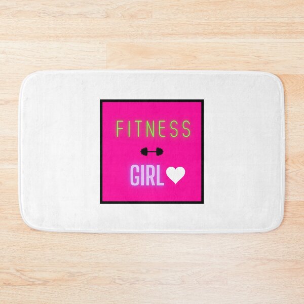 Item preview, FITNESS GIRL#1 PINK WHITE BACKGROUND BAR BELL MEME designed and sold by EllieMonroe.