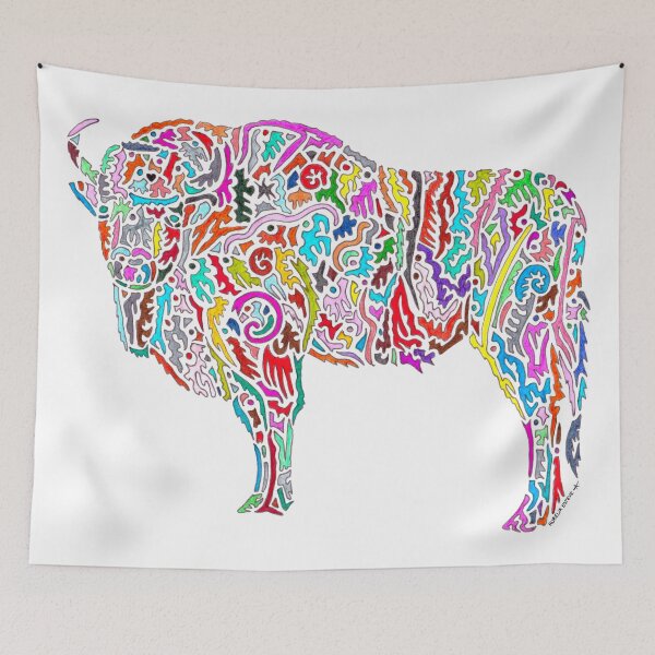 Item preview, Bison (multicolor) designed and sold by aureliart66.