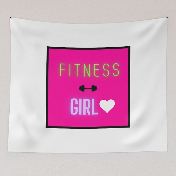 Item preview, FITNESS GIRL#1 PINK WHITE BACKGROUND BAR BELL MEME designed and sold by EllieMonroe.