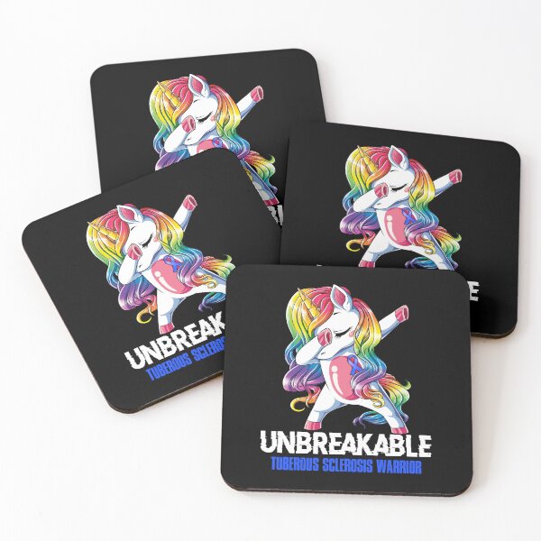 Item preview, Tuberous Sclerosis Awareness - Unicorn Tuberous Sclerosis Warrior Ribbon UNBREAKABLE designed and sold by Fernandezf.