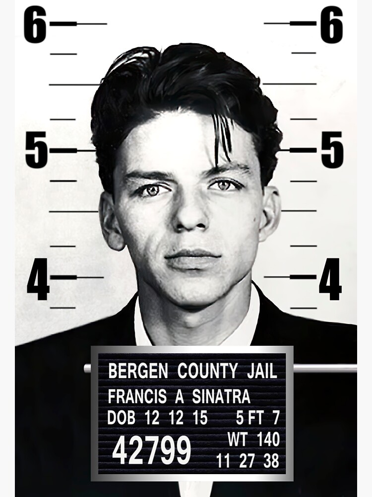 Frank Sinatra Mugshot Sticker For Sale By Daniel Hagerman