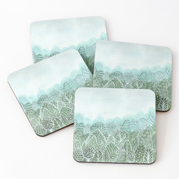 Item preview, Abstract Misty forest pattern designed and sold by Wolshebnaja.