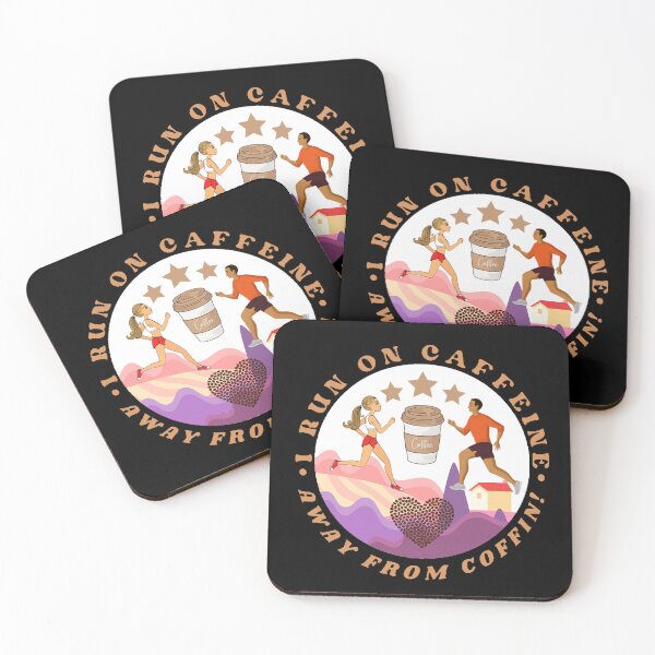 Item preview, I Run On Caffeine. Away From Coffin. designed and sold by Giulivo Store Graphic.