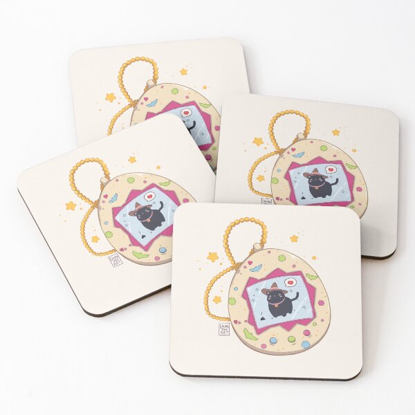 Item preview, Witch tamagotchi cat designed and sold by LauraPemArt.