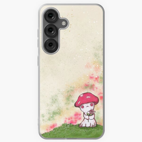 Aperçu de l'œuvre Champignon avec une fleur créée et vendue par ScribblingPlace.