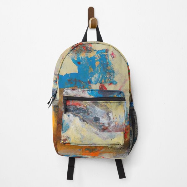 Item preview, Abstract Action Painting - City in Colour - Informalism - Grey, Beige, Blue and Orange designed and sold by Inomaly Art.