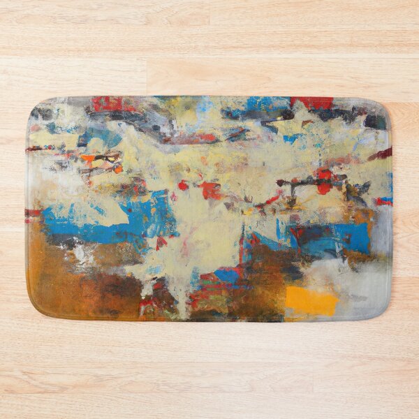 Item preview, Abstract Action Painting - City in Colour - Informalism - Grey, Beige, Blue and Orange designed and sold by Inomaly Art.